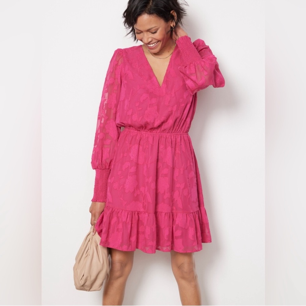 Evereve pink dress, large